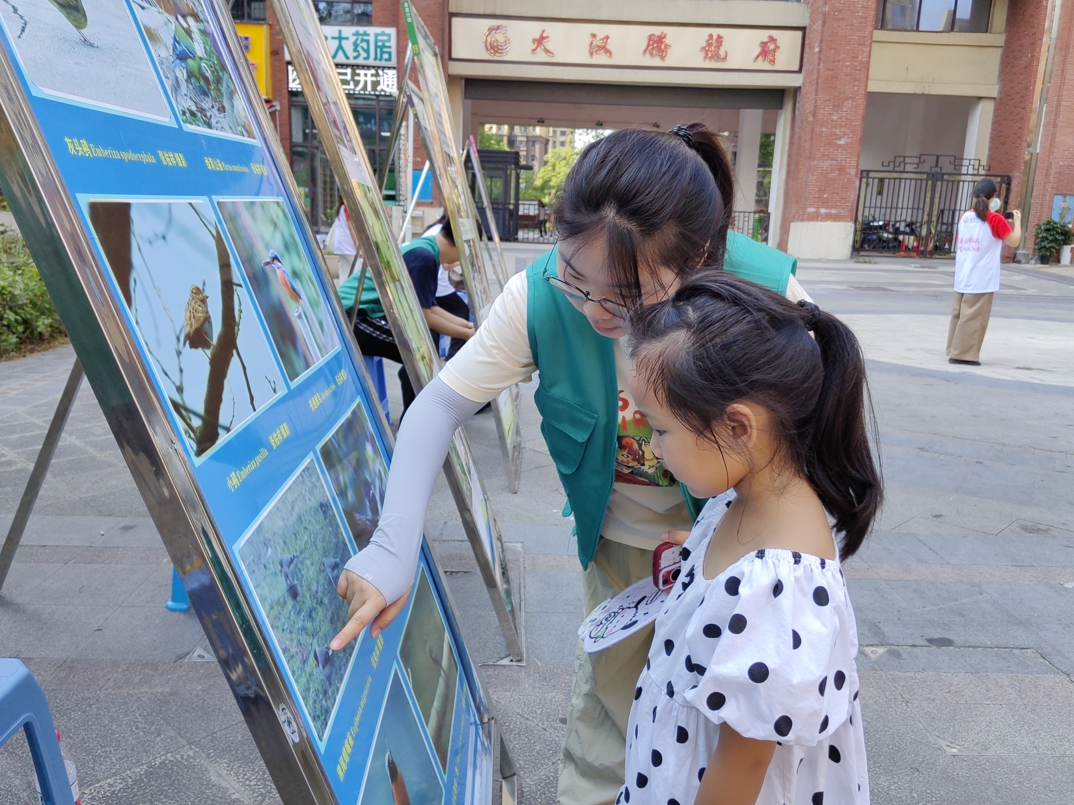 图为展板讲解，唐诗琴摄.jpg